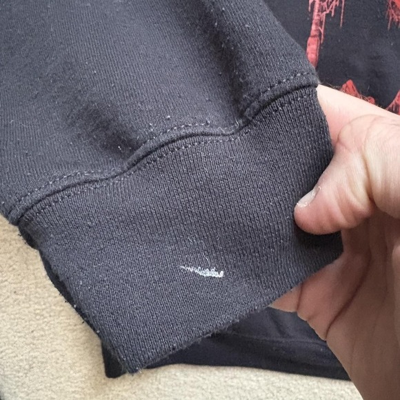 Illusion Of Fate Hoodie Sweatshirt XL Black Black Metal Death Metalcore Goth - Picture 7 of 9